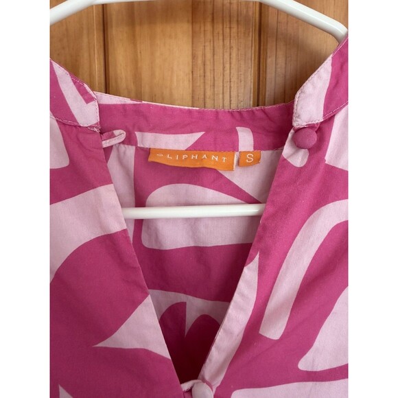 Tuckernuck | Oliphant Balloon Sleeve Blouse Twiggy Pink Size S - Picture 3 of 6